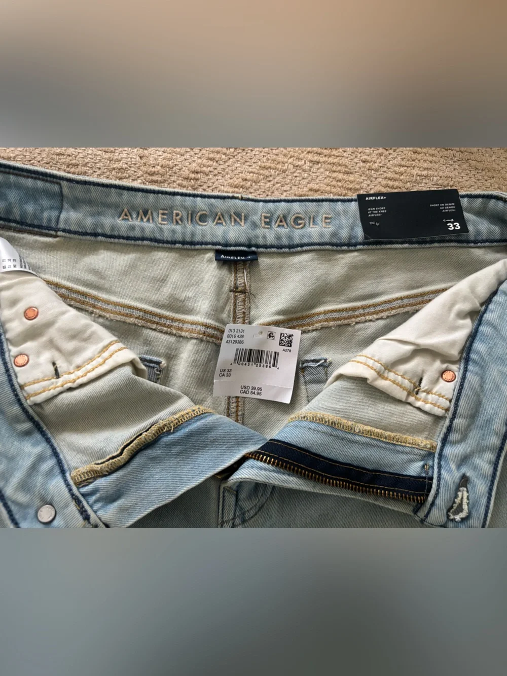American Eagle Outfitters Light Blue Denim Jean Shorts
